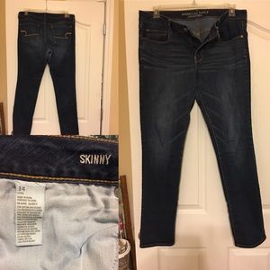 American Eagle skinny jeans.